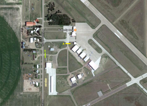 Airport Hangar Gate Closure